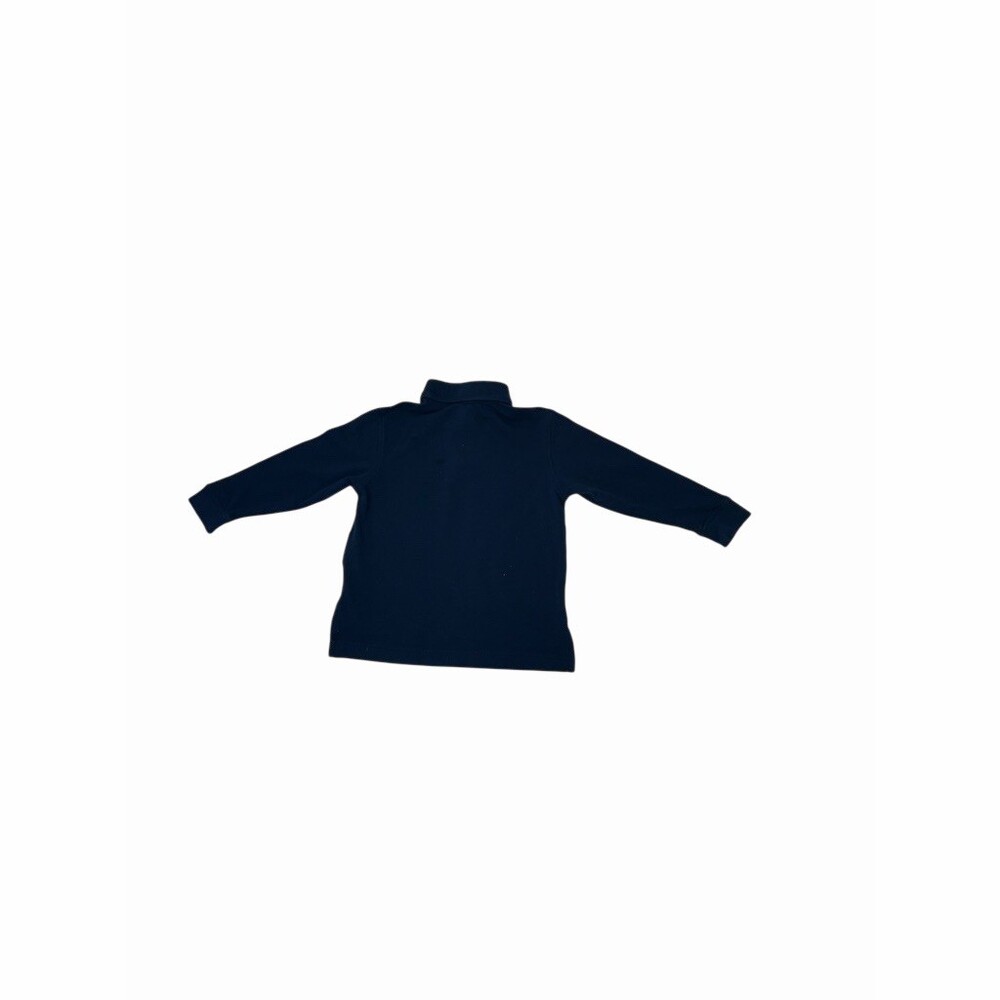 Lands' End Toddler Boys 2T Navy Long Sleeve Polo Shirt Uniform School EUC Stains - Picture 2 of 16